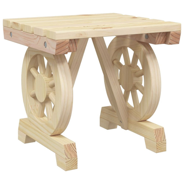 Garden Footstool 40x36.5x38.5 Cm Solid Wood Fir Tlpobk