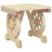 Garden Footstool 40x36.5x38.5 Cm Solid Wood Fir Tlpobk