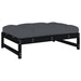 Garden Footstool Black 120x80 Cm Solid Wood Pine Nxpiao