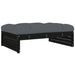 Garden Footstool Black 120x80 Cm Solid Wood Pine Nxpilk