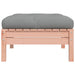 Garden Footstool with Cushion Solid Wood Douglas Ntnoli