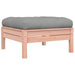 Garden Footstool with Cushion Solid Wood Douglas Ntnoli