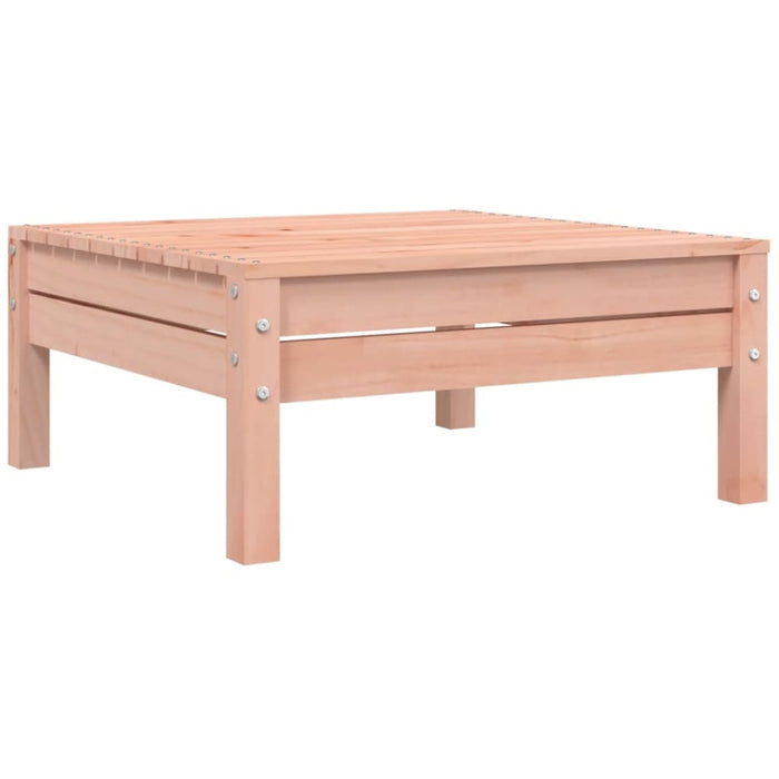 Garden Footstool with Cushion Solid Wood Douglas Ntnoli