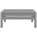 Garden Footstool Grey Solid Pinewood Nblpik
