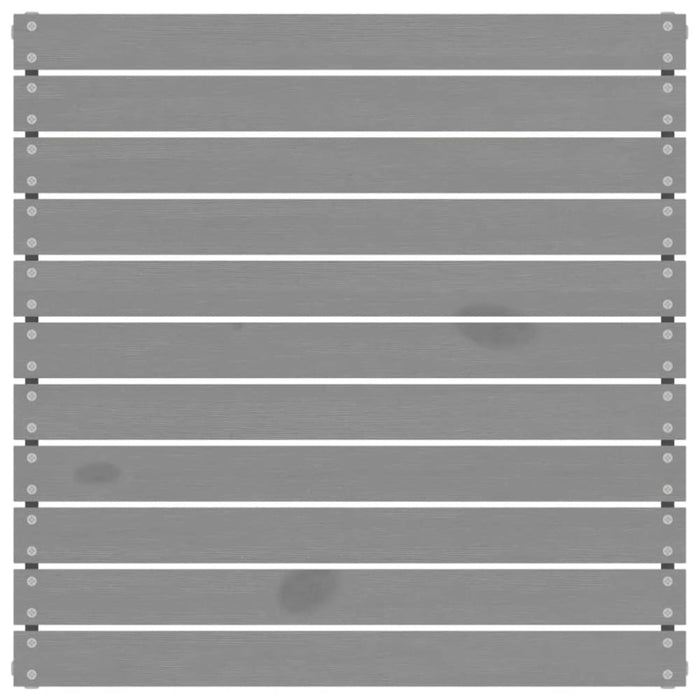 Garden Footstool Grey Solid Pinewood Nblpik