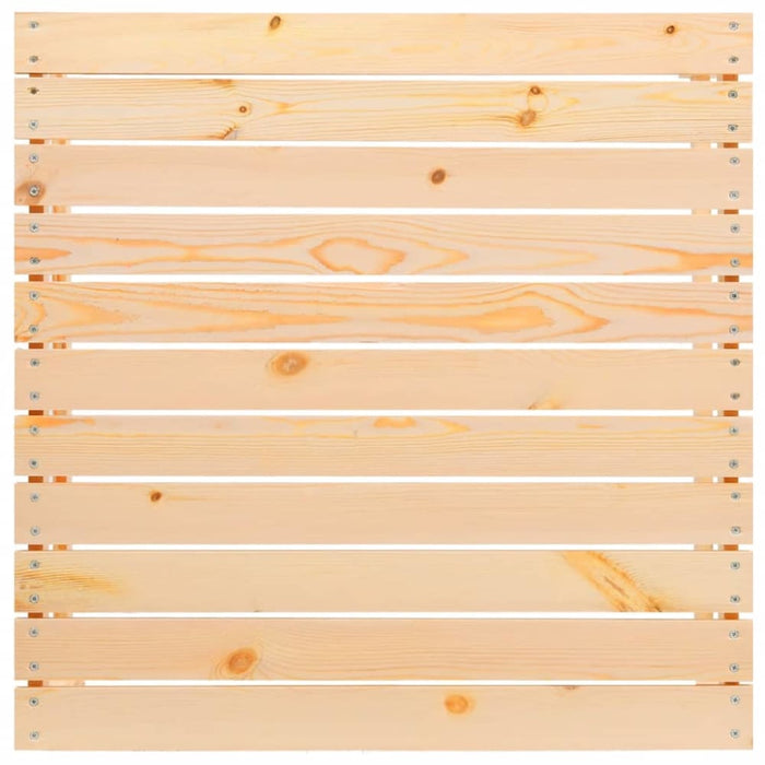 Garden Footstools with Cushions 2 Pcs Solid Pinewood Nbpiab