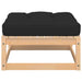 Garden Footstools with Cushions 2 Pcs Solid Wood Pine