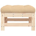 Garden Footstools with Cushions 2pcs Solid Wood Pine Nxplkp