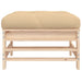 Garden Footstools with Cushions 2pcs Solid Wood Pine Nxplkp