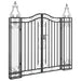 Garden Gate Black 121x8x120 Cm Wrought Iron Tltato