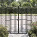 Garden Gate Black 121x8x150 Cm Wrought Iron Tltatx