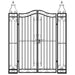 Garden Gate Black 121x8x150 Cm Wrought Iron Tltatx