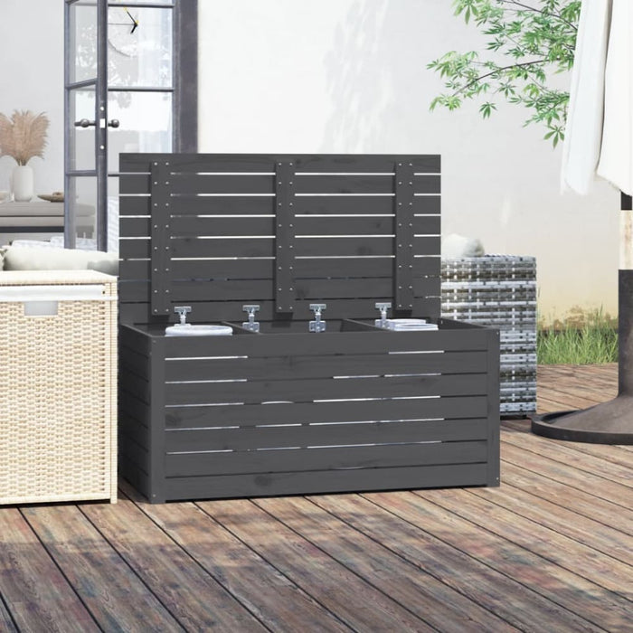 Garden Box Grey 101x50.5x46.5 Cm Solid Wood Pine Nxtkpb