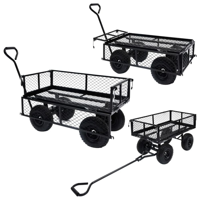 Garden Hand Trolley Black 250 Kg Kxpnb
