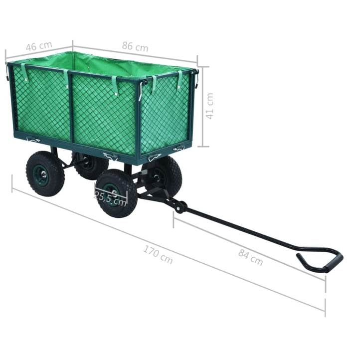 Garden Hand Trolley Green 350 Kg Oappob