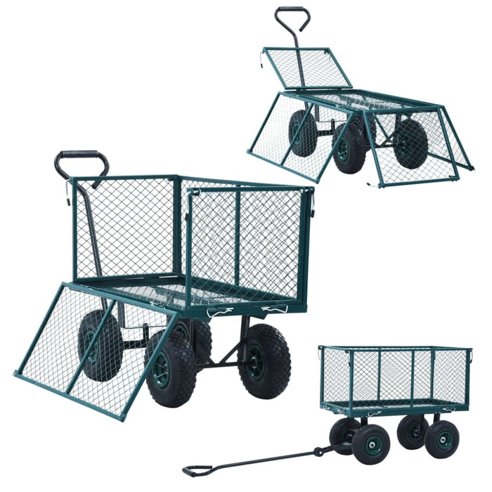 Garden Hand Trolley Green 350 Kg Oappob