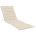 Garden Sun Lounger With Cushion Grey Solid Acacia Wood