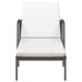 Garden Sun Lounger with Cushion Poly Rattan Brown Toilta