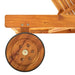 Garden Sun Lounger With Cushion Solid Acacia Wood Tblotai