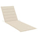 Garden Sun Lounger With Cushion Solid Acacia Wood Tblotal
