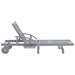 Garden Sun Lounger With Cushion Solid Acacia Wood Tblottx