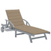 Garden Sun Lounger With Cushion Solid Acacia Wood Tblottx