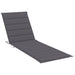 Garden Sun Lounger With Cushion Solid Wood Acacia Tblolbx