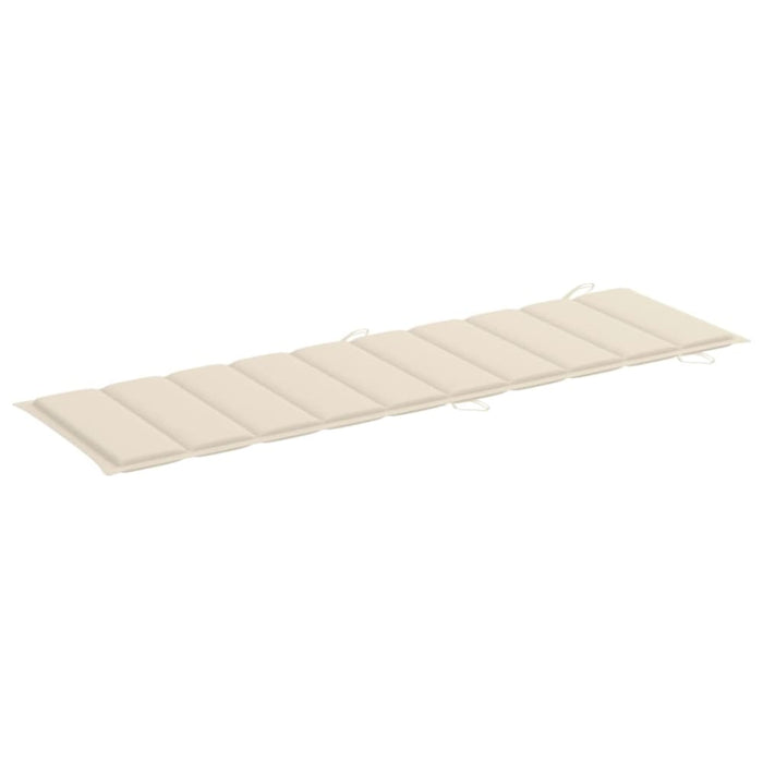 Garden Sun Lounger With Cushion Solid Wood Acacia Tblopia