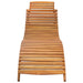 Garden Sun Lounger With Cushion Solid Wood Acacia Tblopix