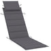 Garden Sun Lounger With Cushion Solid Wood Acacia Tblopix