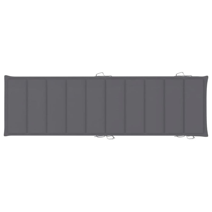 Garden Sun Lounger With Cushion Solid Wood Acacia Tblopix