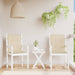 Garden Lowback Chair Cushions 2 Pcs Beige 100x50x3 Cm