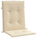 Garden Lowback Chair Cushions 2 Pcs Beige 100x50x3 Cm