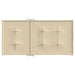 Garden Lowback Chair Cushions 4 Pcs Beige 100x50x3 Cm
