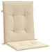 Garden Lowback Chair Cushions 4 Pcs Beige 100x50x3 Cm
