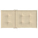 Garden Lowback Chair Cushions 6 Pcs Beige 100x50x3 Cm