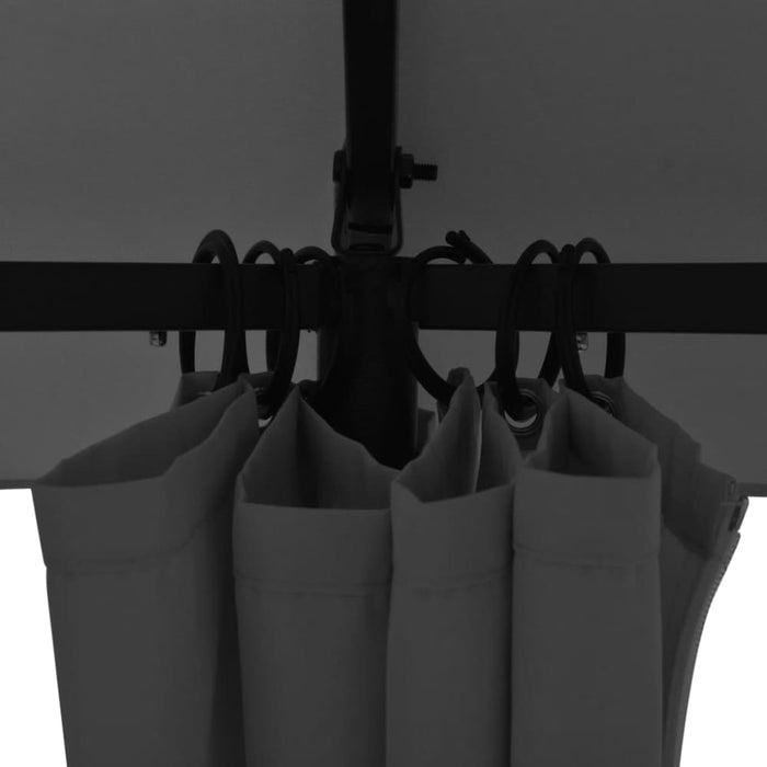 Garden Marquee Pavilion Tent with Curtains Hexagonal