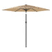 Garden Parasol With Steel Pole Brown 268x268x226 Cm Abbpobo