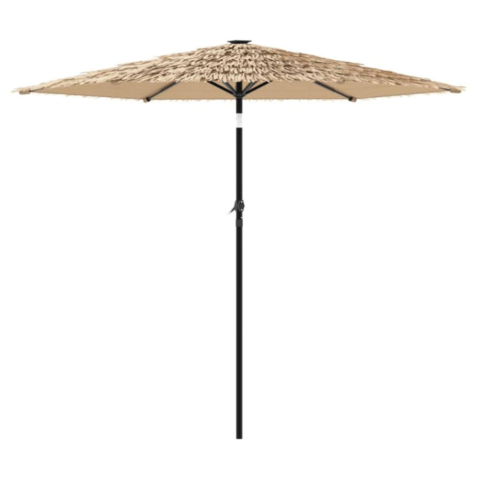 Garden Parasol With Steel Pole Brown 268x268x226 Cm Abbpobo