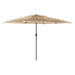 Garden Parasol With Steel Pole Brown 268x268x226 Cm Abbpobo