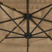 Garden Parasol With Steel Pole Brown 268x268x226 Cm Abbpobo