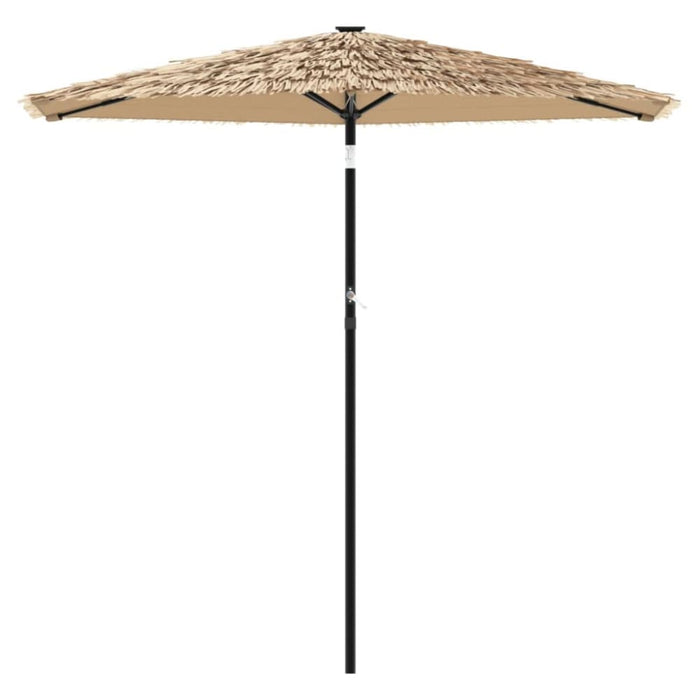 Garden Parasol With Steel Pole Brown 268x268x226 Cm Abbpobo