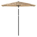 Garden Parasol With Steel Pole Brown 268x268x226 Cm Abbpobo