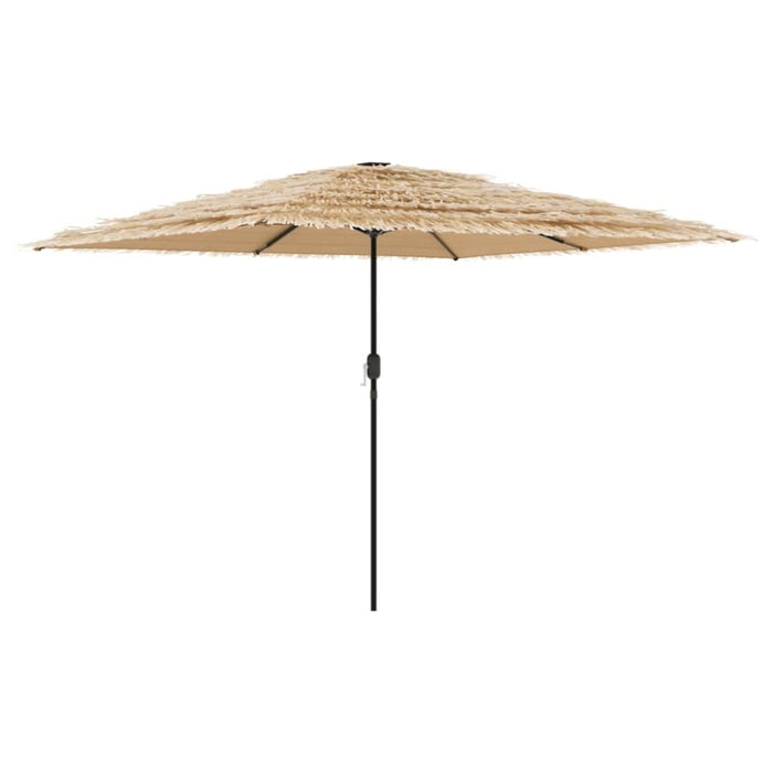 Garden Parasol With Steel Pole Brown 288x288x225 Cm Abbpobp