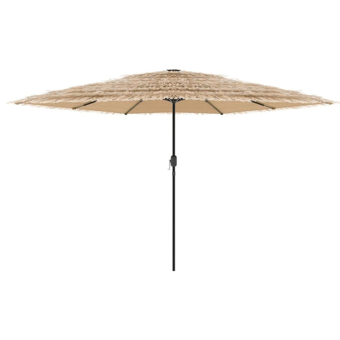 Garden Parasol With Steel Pole Brown 288x288x225 Cm Abbpobp