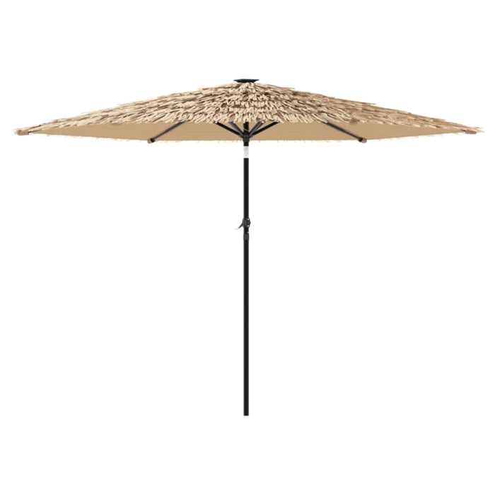 Garden Parasol With Steel Pole Brown 288x288x225 Cm Abbpobp