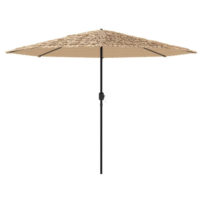 Garden Parasol With Steel Pole Brown 324x324x247 Cm Abbpobk