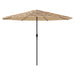 Garden Parasol With Steel Pole Brown 324x324x247 Cm Abbpobk