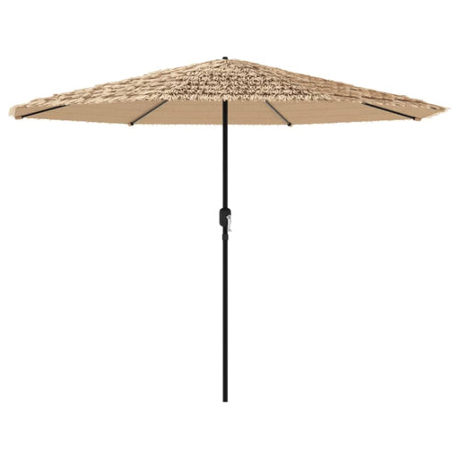 Garden Parasol With Steel Pole Brown 324x324x247 Cm Abbpobk