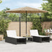 Garden Parasol With Steel Pole Brown 324x324x247 Cm Abbpobk